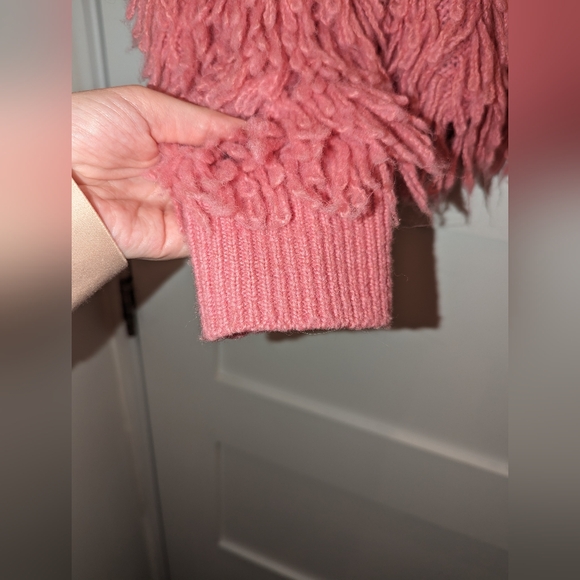 And Other Stories Pink Shaggy Wool-blend Knit Cardigan - Picture 15 of 16